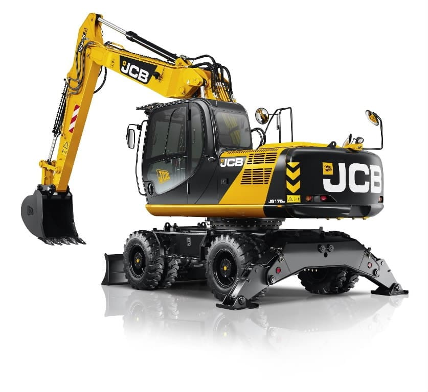 JCB JS175W+ (TAB) mobiele graafmachine