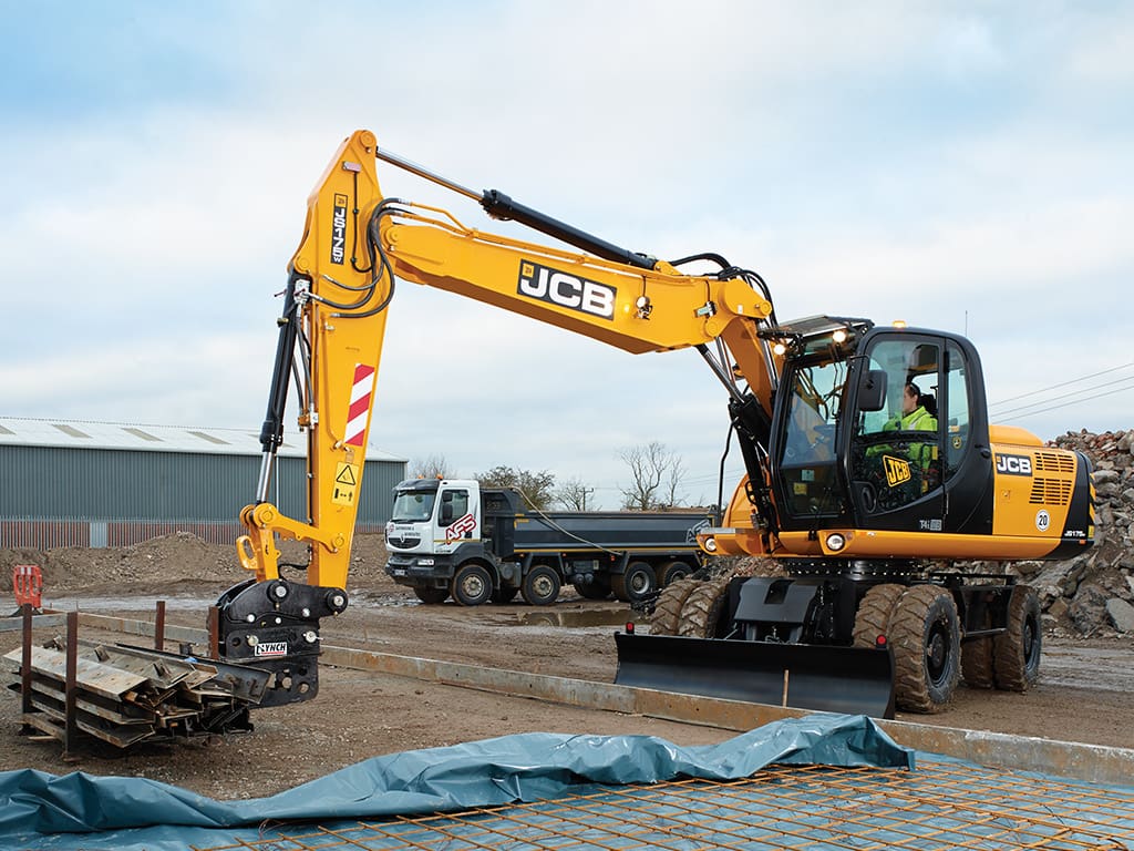 JCB JS175W+ (TAB) mobiele graafmachine